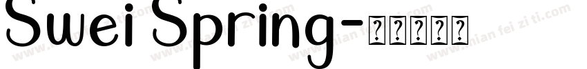 Swei Spring字体转换